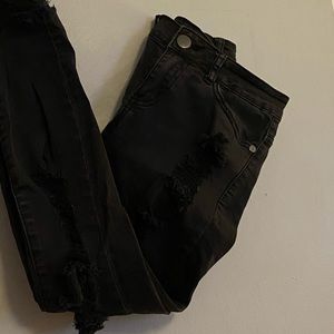 Cotton On Ripped black jeans